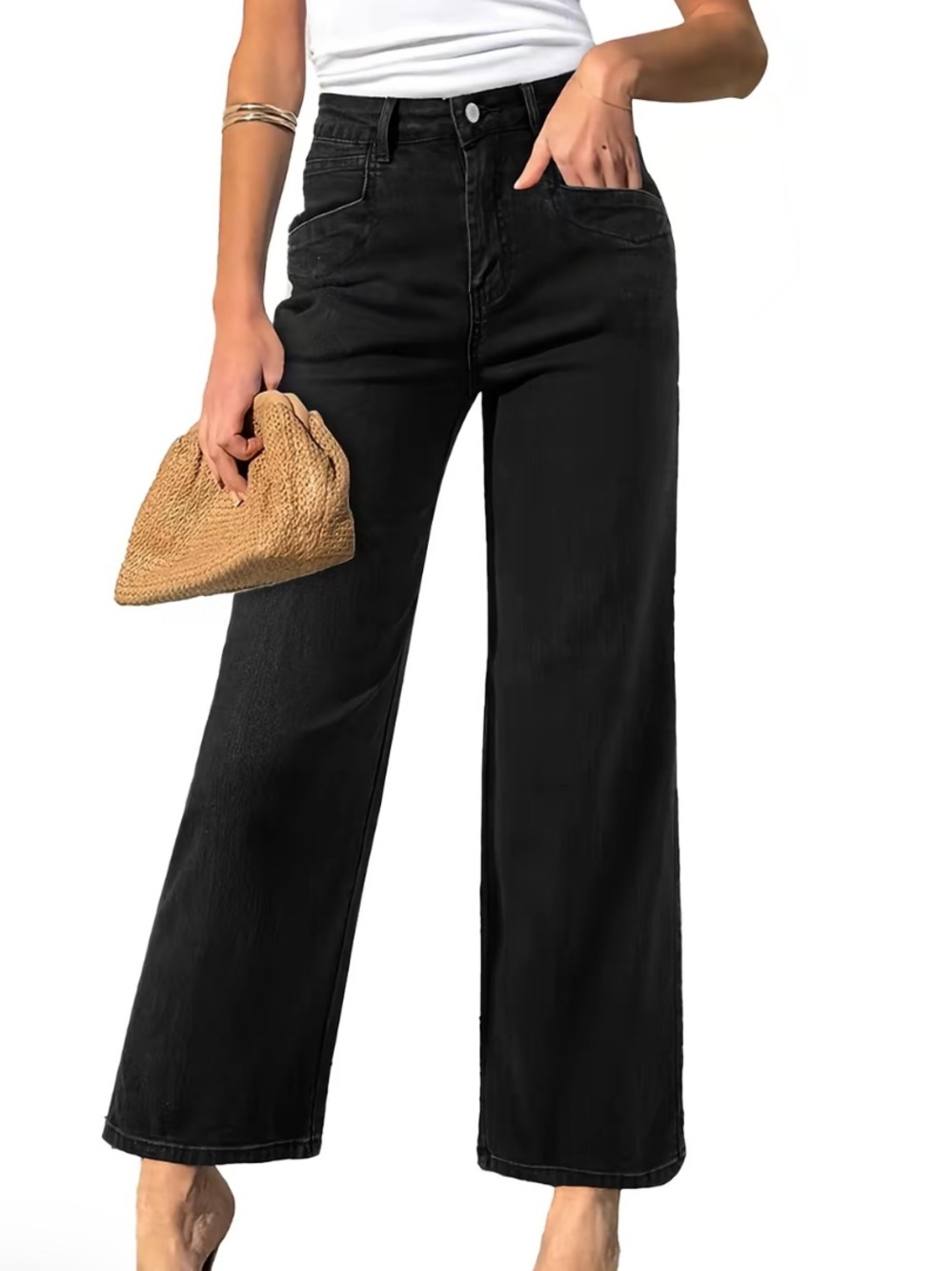 Sidefeel Women's Straight Leg Jeans High Waisted